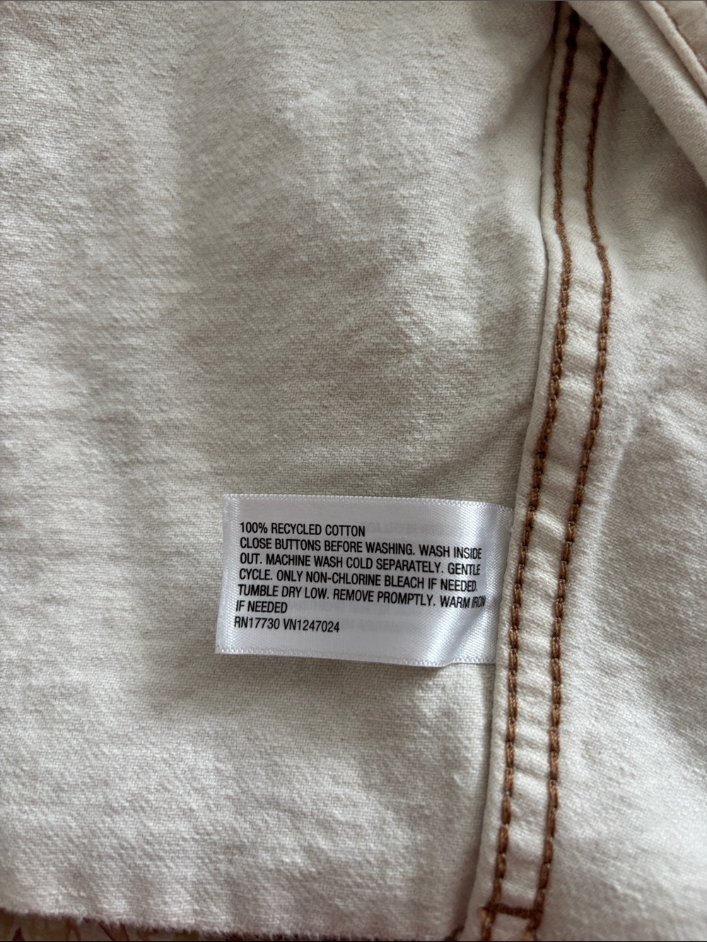 Wild Fable cream cropped denim jacket - Picture 11 of 13